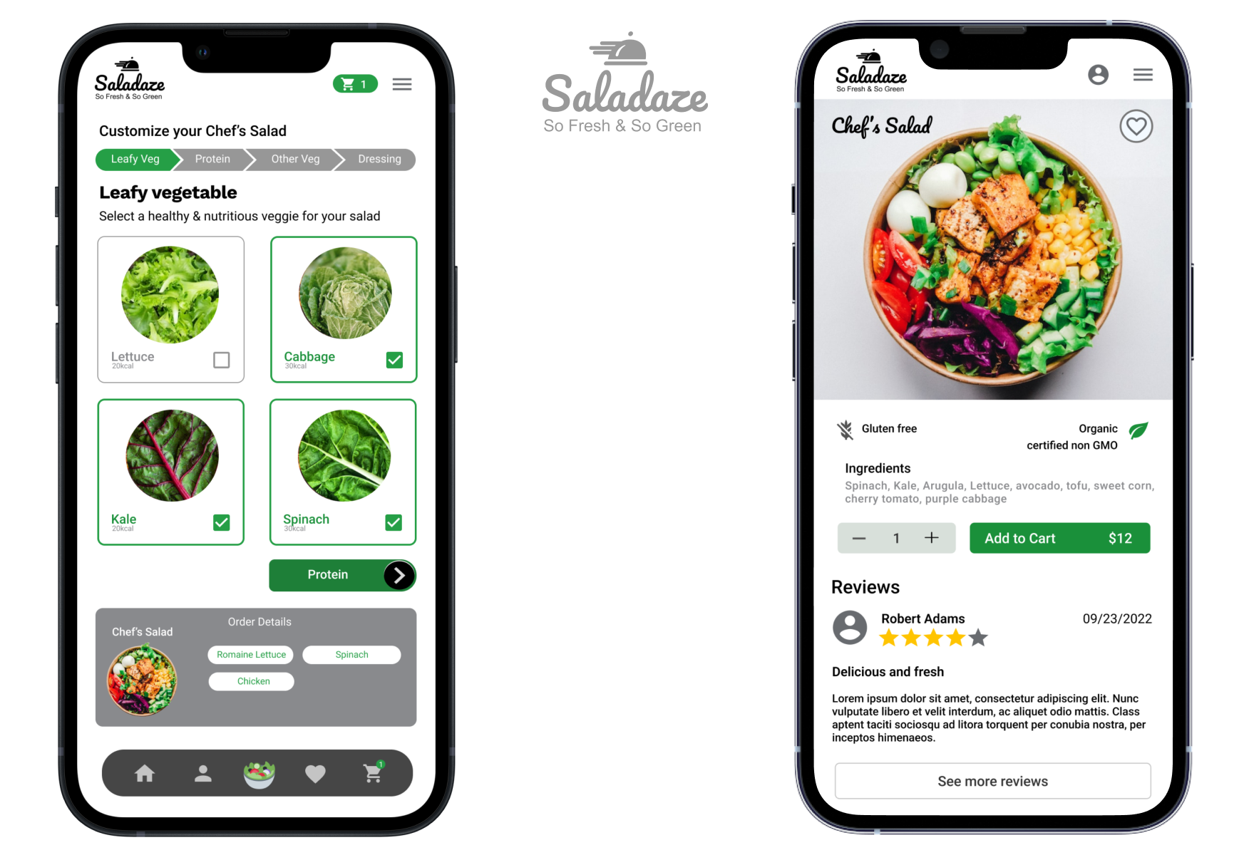 Saladaze Mobile App