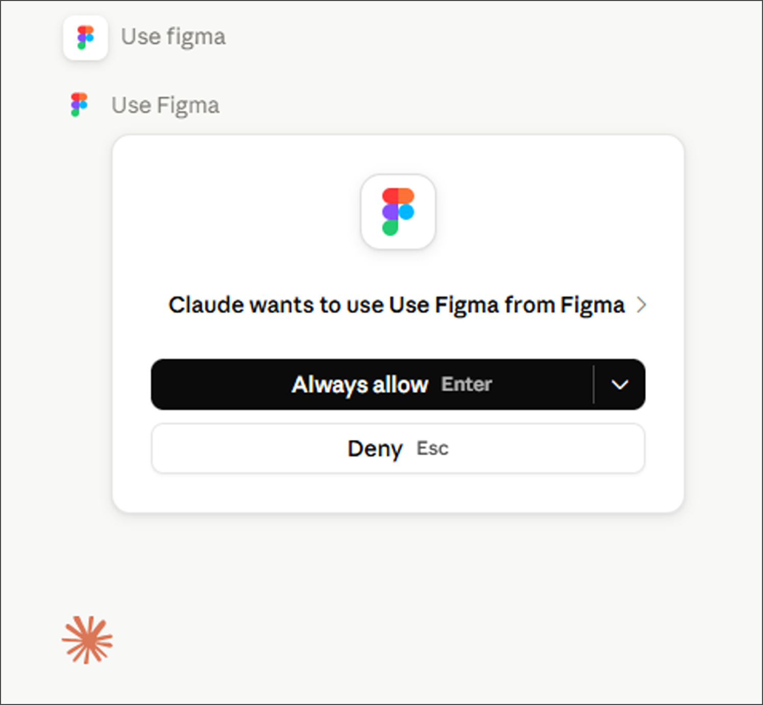 Claude - Figma plugin permission