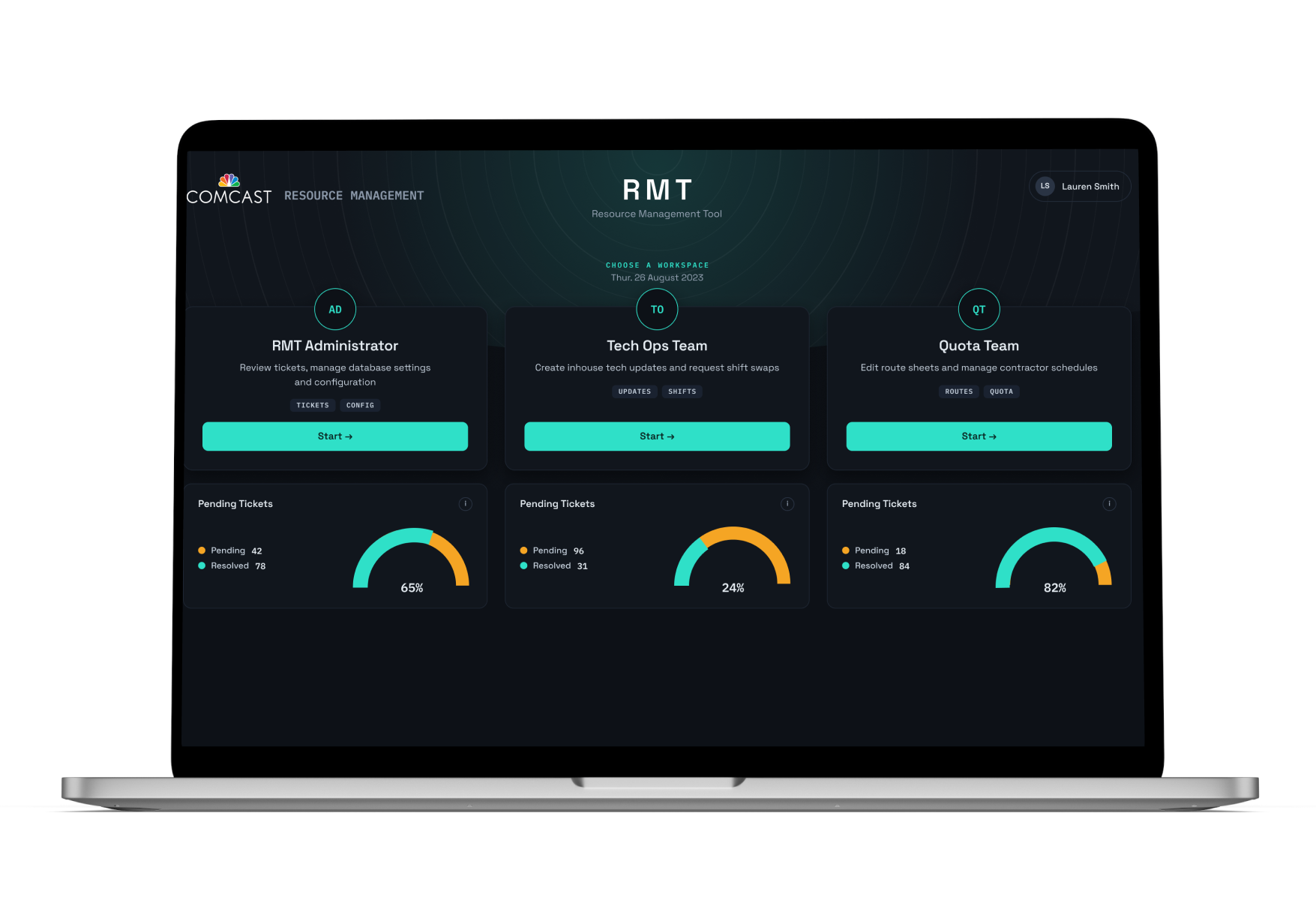 RMT UI Mockup